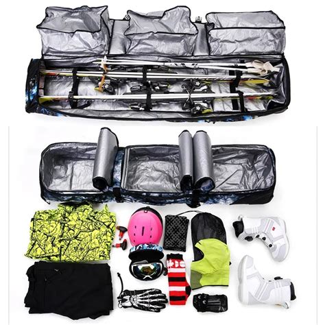 snowboard bag with boot compartment.